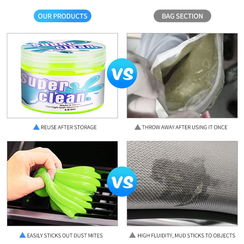 Bộ Keo Dán Đất Sét Làm Sạch Nội Thất Xe Hơi Hàng Ngày