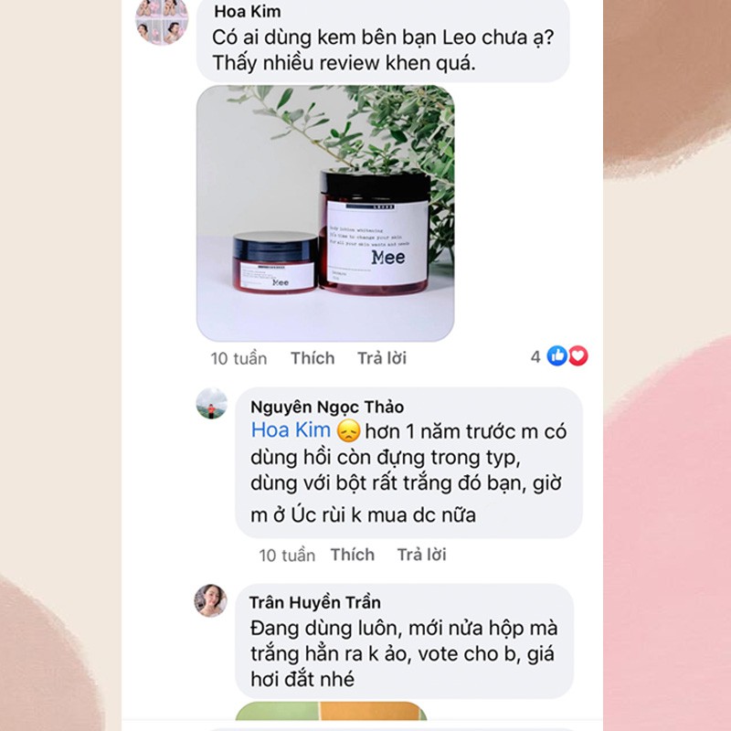 Mee Body Lotion Trắng Da - Cấp Ẩm