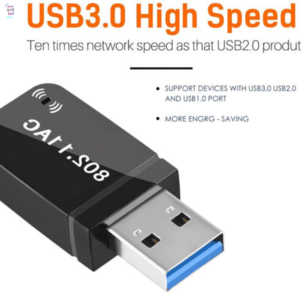 Usb Wifi mg Không Dây Ac1200 Mbps Usb 3.0 Cho Pc Laptop @ My