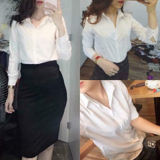 ÁO SƠ MI TRẮNG UNI (DÀI TAY+ CỘC TAY)