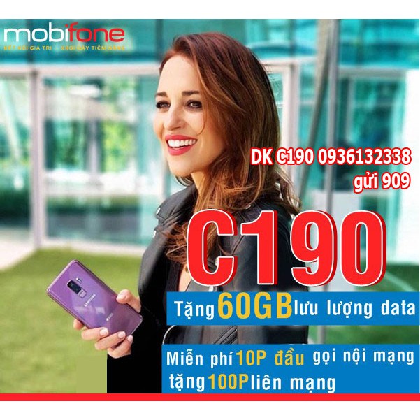 Sim C190 siêu khuyến mãi Mobifone