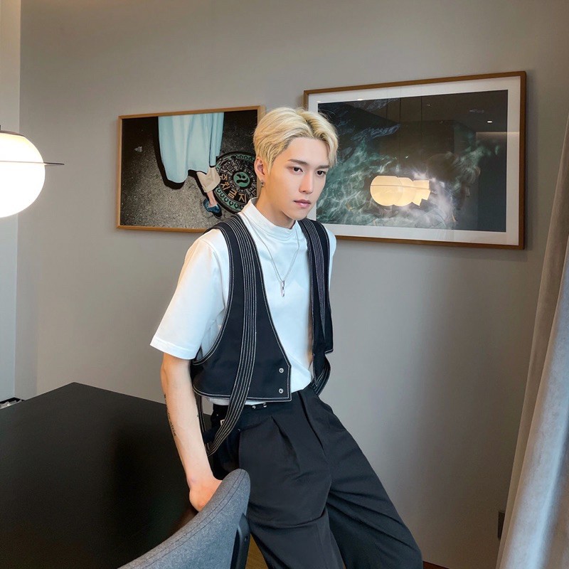 _Áo gile khoác dây siêu đỉnh unisex