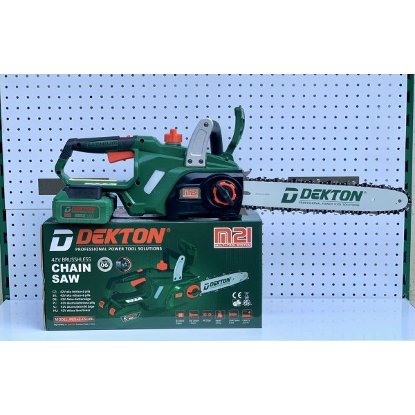 Máy cưa xích dùng pin 42V Dekton M21x2-CS14BL chính hãng dekton