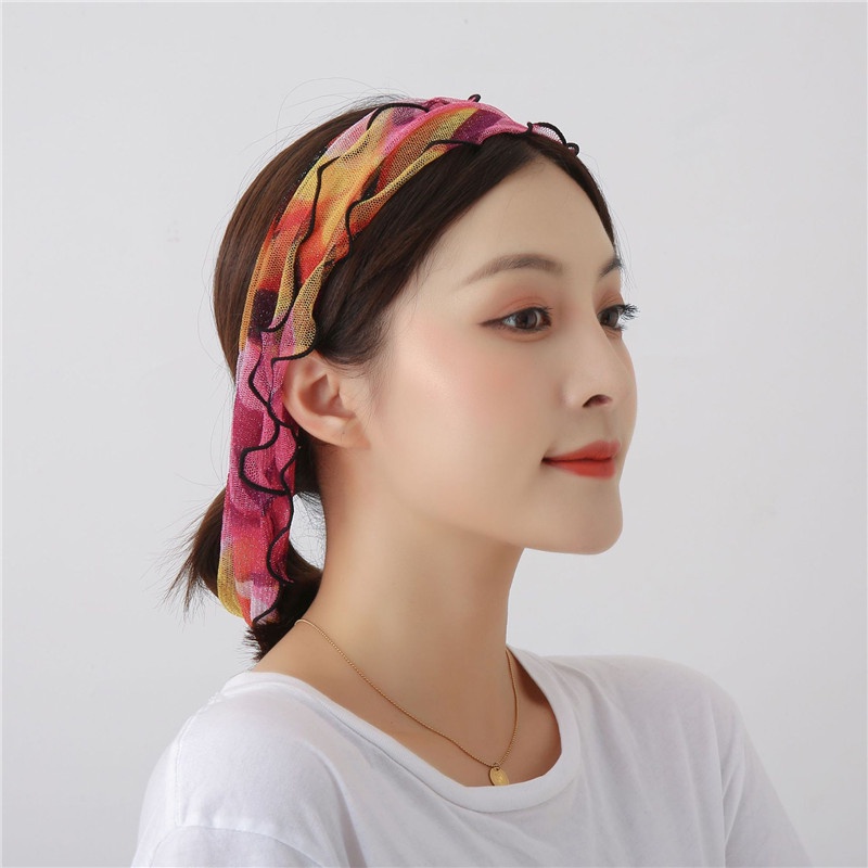 Phụ nữ giả ngọc trai ren leopard khăn quàng cổ đi biển mùa hè khăn quàng cổ