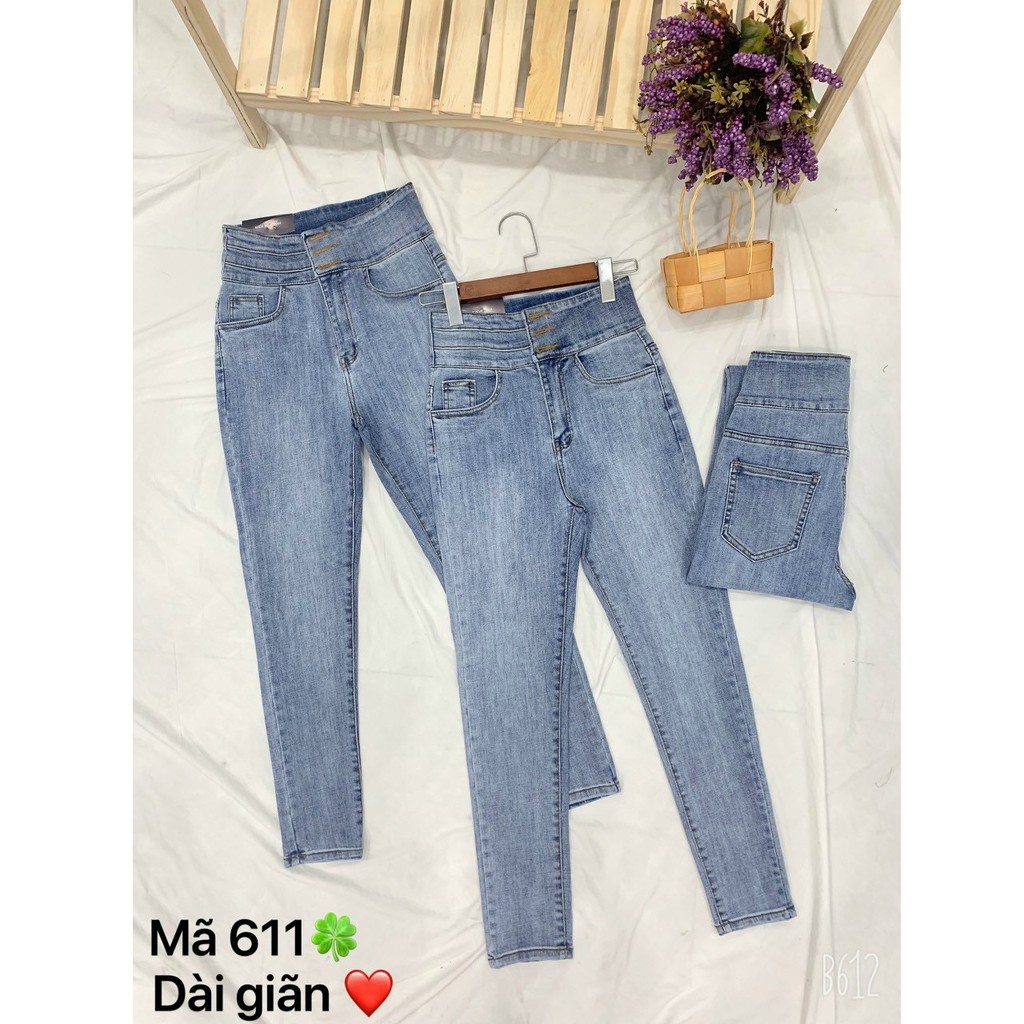 Quần jeans nữ lưng siêu cao QJ611