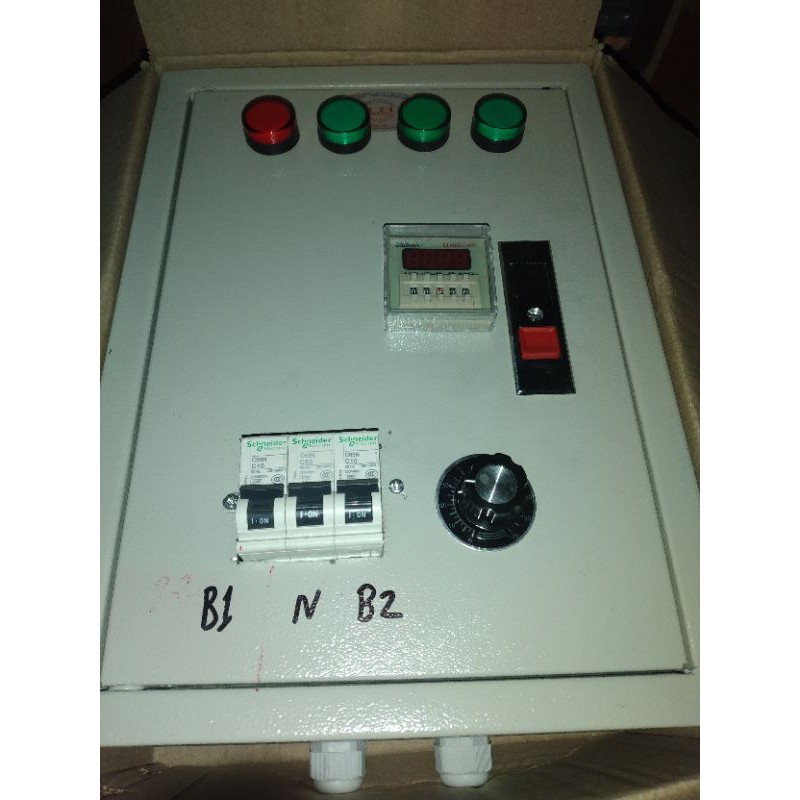 tủ điện điều khiển nồi phở cho 1 nồi 2 thanh nhiệt