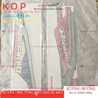 Tem xe DREAM thái lửa tem hồng đào (-10%)