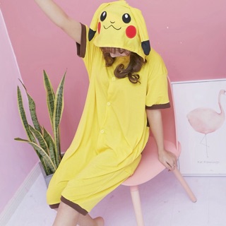 Pijama hình thú cộc tay pikachu