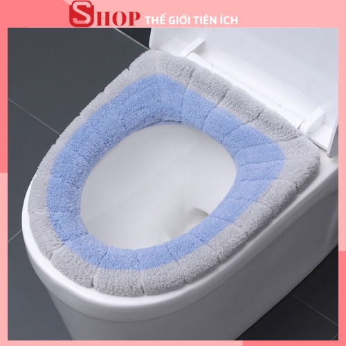 Miếng Lót Bồn Cầu Bằng Lông Cừu Dày Mềm Mại Giữ Ấm Mùa Đông 88206 SHOP TIỆN ÍCH
