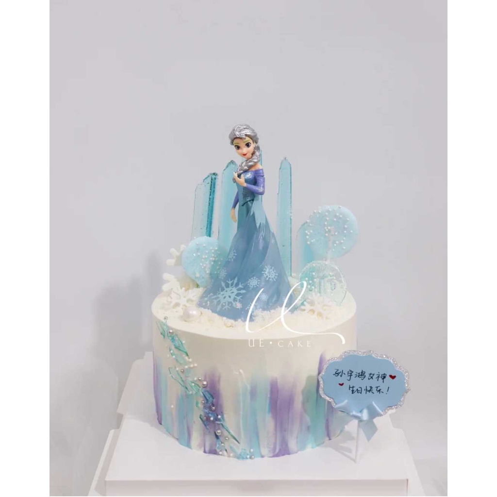 Đồ Chơi Hình Công Chúa Elsa Anna Disney Trang Trí Bánh Kem