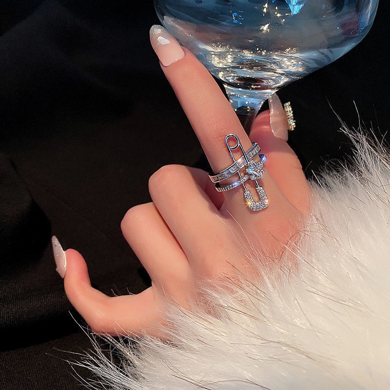 Nhẫn Mở Đính Đá Pha Lê Thời Trang