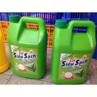 Nước rửa chén Lix trà xanh 4L
