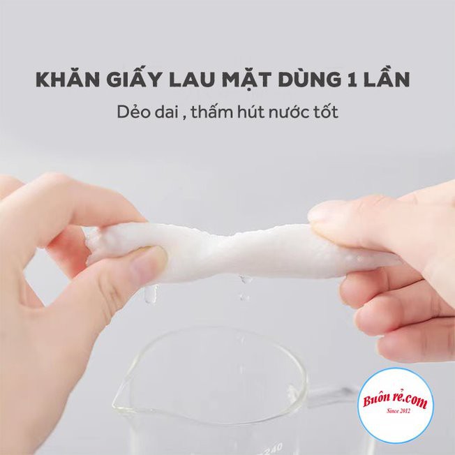 Khăn mặt khô dùng 1 lần tiện lợi - Khăn giấy lau, cuộn tẩy trang cotton đa năng dùng một lần tiết kiệm 01478