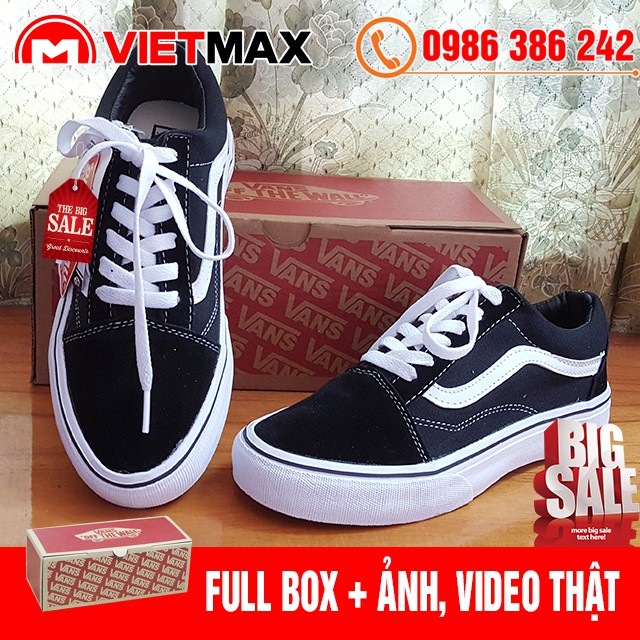 🎁 [FREE SHIP + BOX] Giày Thể Thao Old Skool Thấp Cổ Đen Trắng Hàng Chất Lượng | BigBuy360 - bigbuy360.vn