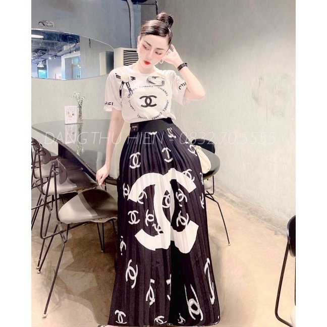 Chân váy xoè dáng dài xếp ly họa tiết đẹp TVCN | BigBuy360 - bigbuy360.vn