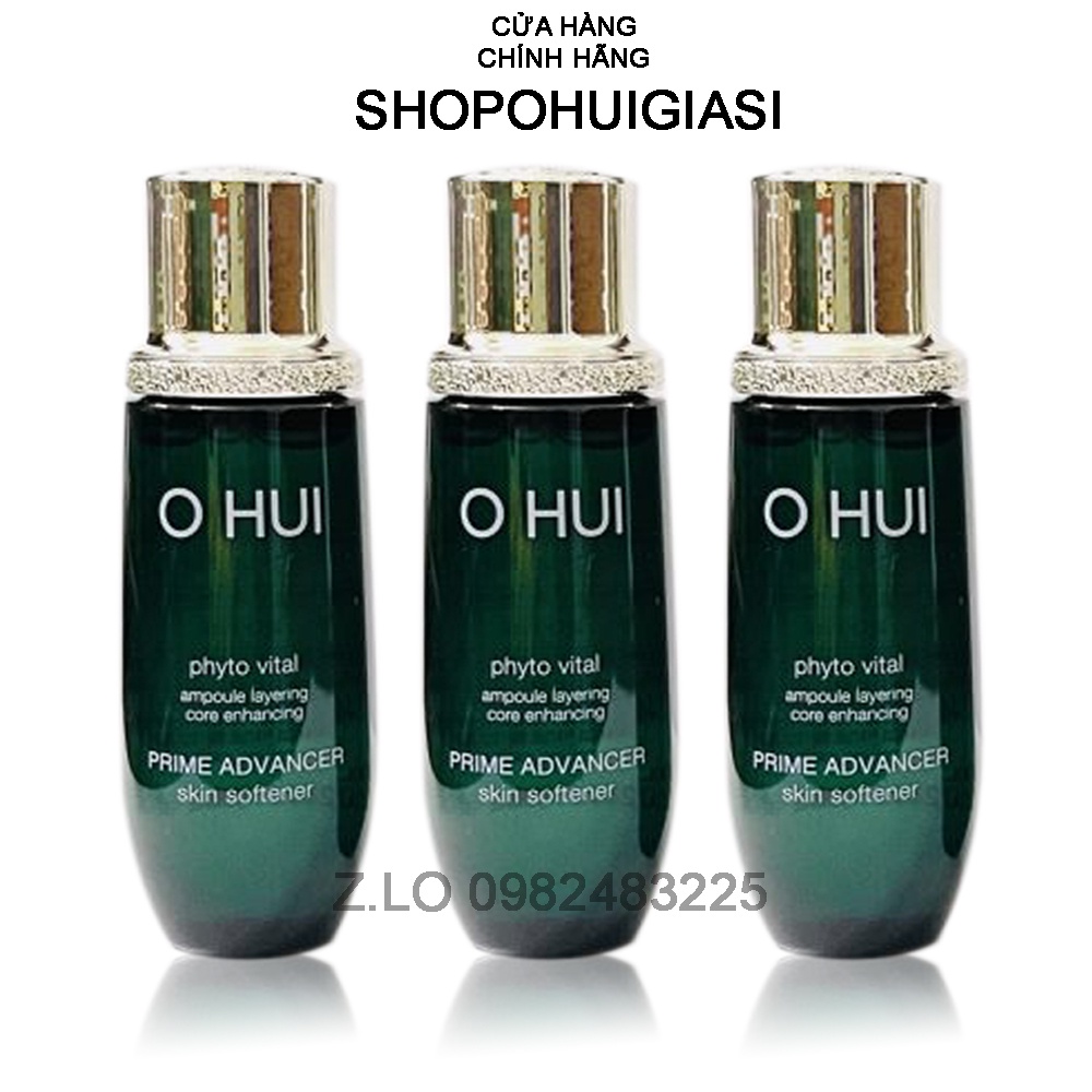 Nước hoa hồng Ohui xanh làm trắng căng bóng da và chống lão hóa - Ohui phyto vital Prime Advancer 20ml