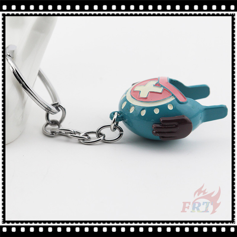 ✪ Móc Khóa Hình Nhân Vật Tony Chopper Trong One Piece ✪ 1 Chiếc Móc Khóa Hình Chiếc Nón Lưỡi Trai Màu Xanh Da Trời