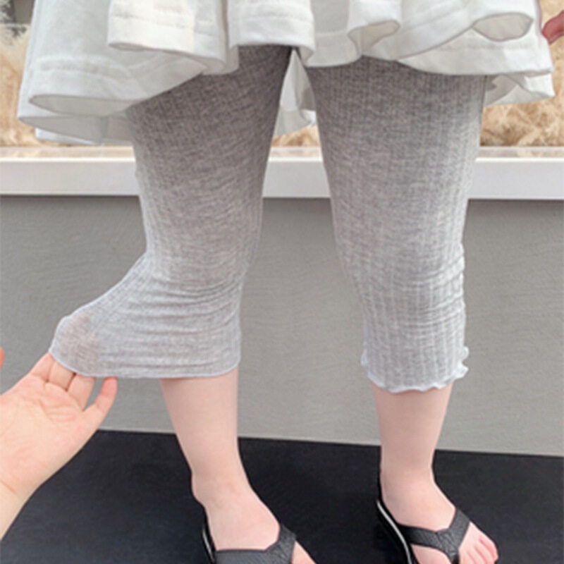 Quần Legging Màu Trơn Mềm Mại Cho Bé Gái