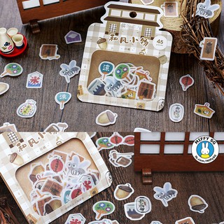 Bộ 45 sticker VĂN PHONG NHẬT BẢN
