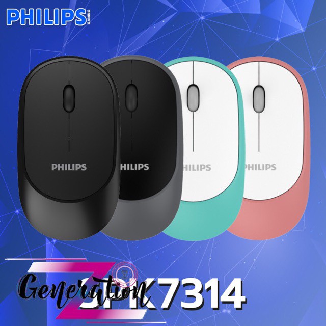 Chuột quang không dây văn phòng Philips 7314