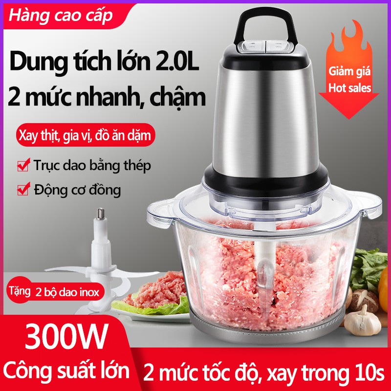 HM216 Máy xay thịt xay tỏi cao cấp NONTAUS công suất lớn lưỡi dao chữ S tháo lắp đơn giản vệ sinh dễ dàng