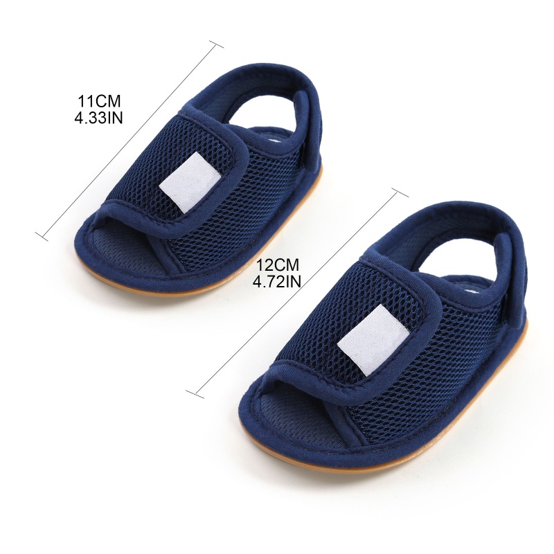 Xăng đan Cotton Đế Mềm Chống Trượt Mùa Hè Cho Bé Trai Gái