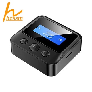 Thiết bị chuyển đổi nhận tín hiệu âm thanh bluetooth 5.0 màn hình lcd