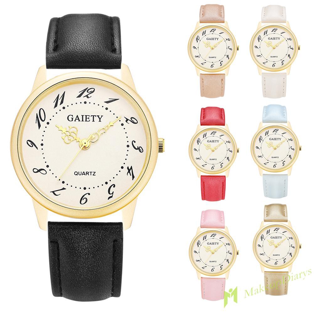 Đồng Hồ Kim Gaiety Dây Da Sang Trọng