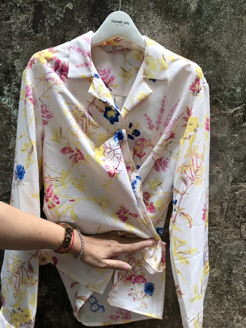 Sơ mi hoa 8SECOND dáng rộng ngang