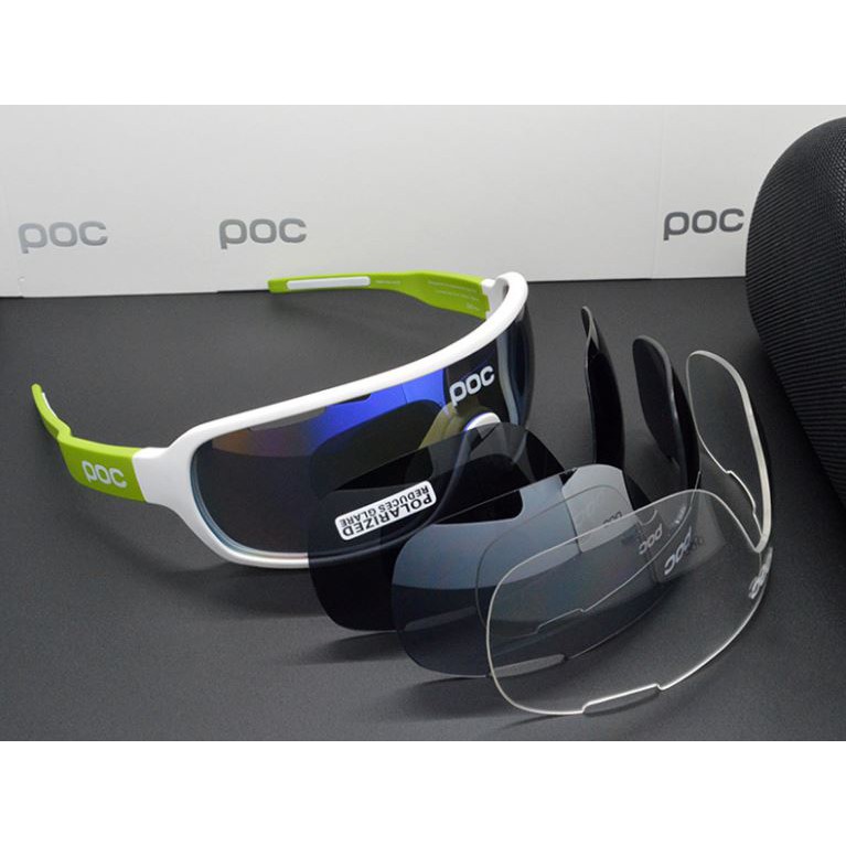 Kính thể thao POC chạy xe kèm theo 4 tròng kính thay thế
