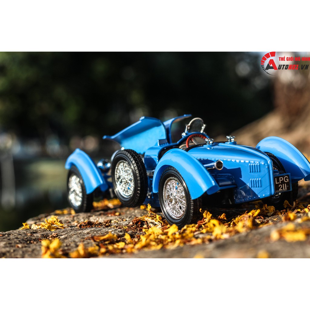 Mô hình xe Bugatti ''Type 59'' 1934 Blue 1:18 Bburago 6581