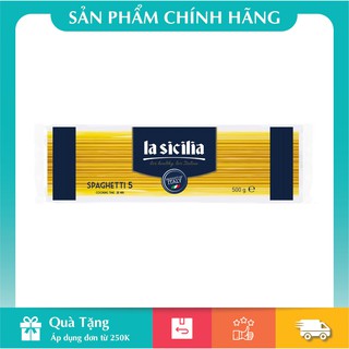 [HÀNG CHÍNH HÃNG] Mì Ý La Sicilia Số 5 gói 500gr – Lasicilia Spaghetti 5 No 5