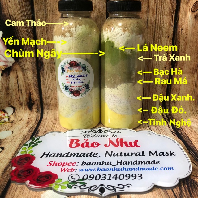 Bột Thảo Mộc Rửa Mặt (Sáng da, Ngừa mụn) - BAONHU_HANDMADE