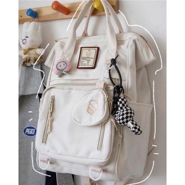 BALO/CẶP SÁCH CHỐNG NƯỚC NHIỀU NGĂN VUÔNG KÈM MÓC KHOÁ