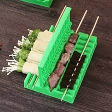 DỤNG CỤ/ khuôn KẸP THỊT LÀM THỊT XIÊN NƯỚNG MỚI SIÊU TIỆN LỢI1x xanh lá