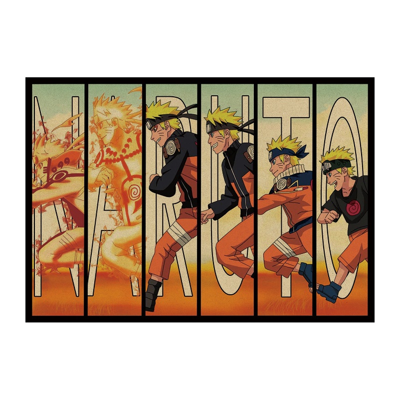 naruto tranh treo tường trang trí kích thước 51.5x36cm