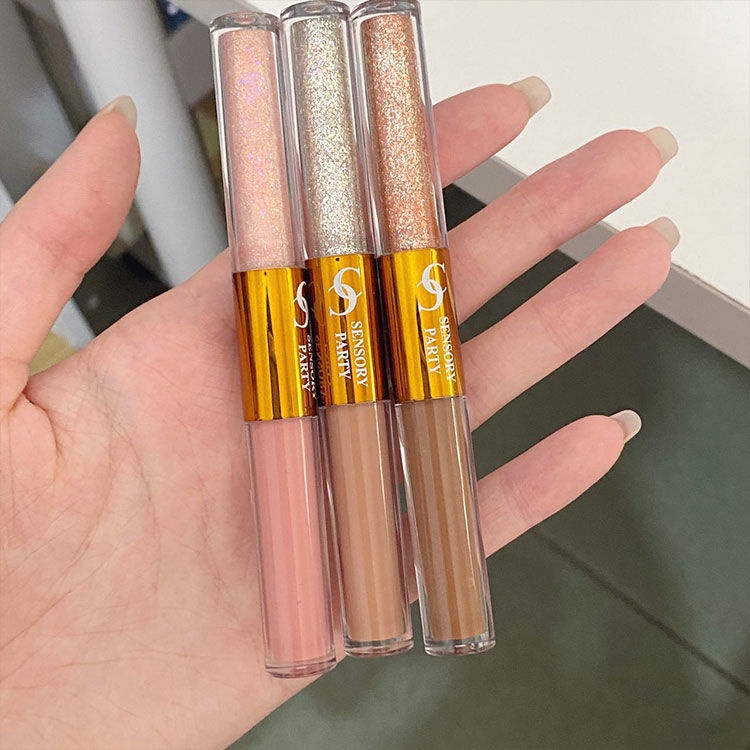 Phấn Mắt Dạng Lỏng 2 Trong 1 Chống Thấm Nước Màu Sắc Tự Nhiên