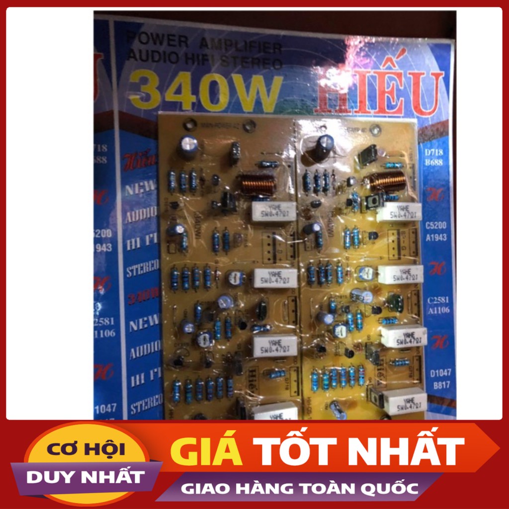 Mạch khuếch đại BTL công suất 340w