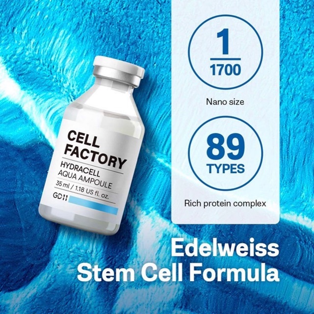 Tinh chất cấp ẩm GD11 Cell Factory: Hydracell Aqua Ampoule