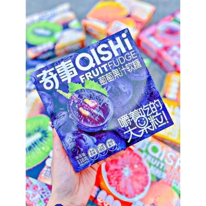 KẸO DẺO TRÁI CÂY QISHI 118g  - 8 VỊ TRÁI CÂY NHIỆT ĐỚI THƠM NGON