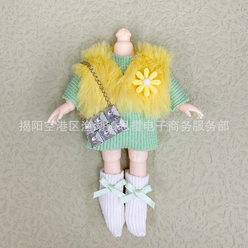 Đầm Đồ Chơi Búp Bê Dễ Thương 16-17 cm Tỉ Lệ 1 / 8
