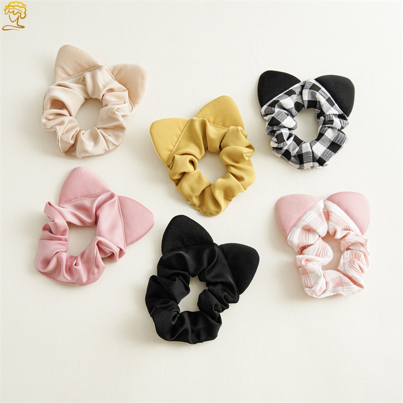 Dây Buộc Tóc Thiết Kế Tai Mèo Dễ Thương Dành Cho Nữ