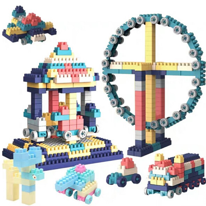 Bộ đồ chơi lắp ráp lego Building 520 chi tiết cho bé mẫu mới