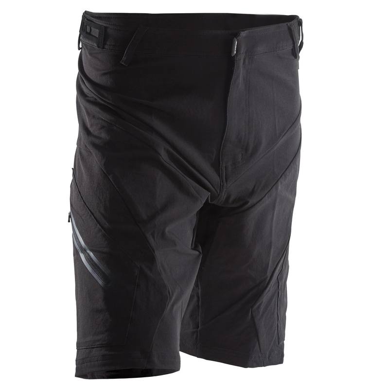 Quần short đạp xe địa hình Decathlon Rockrider 900 màu đen