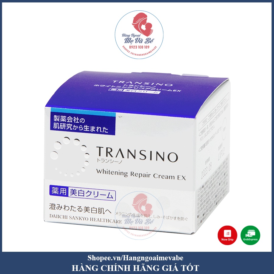 Kem hỗ trợ dưỡng trắng sáng da Transino, kem transino Nhật Bản