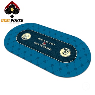 THẢM POKER GEM OVAL CAO SU CAO CẤP