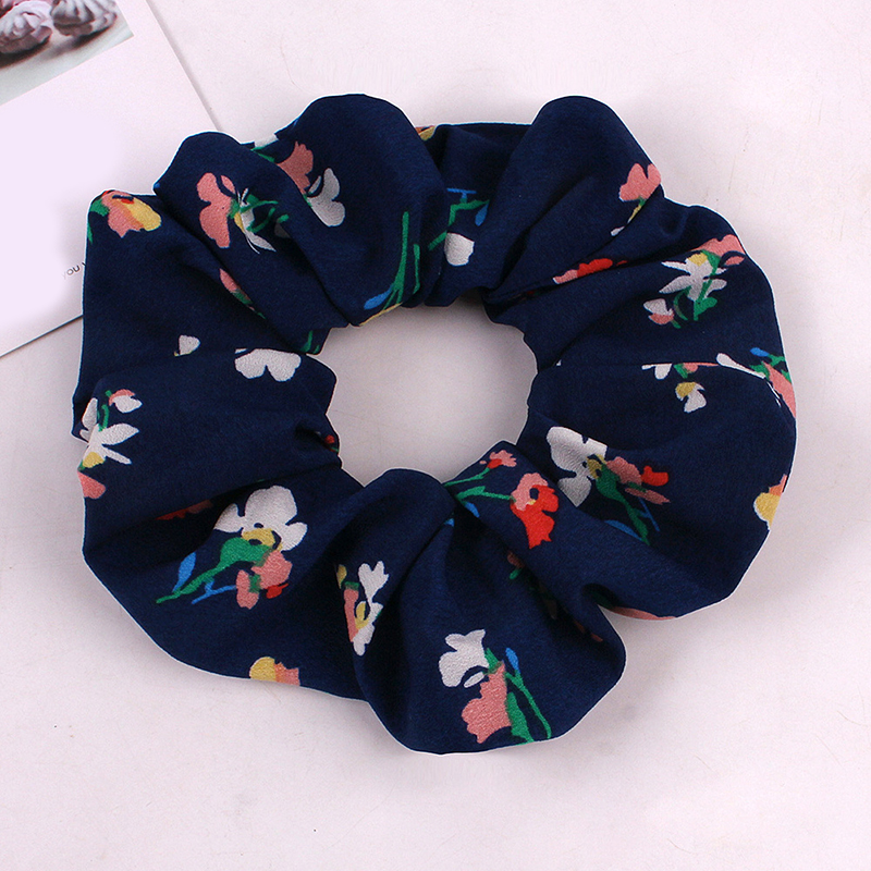 Dây Buộc Tóc Co Dãn Họa Tiết Hoa Thời Trang Cho Nữ