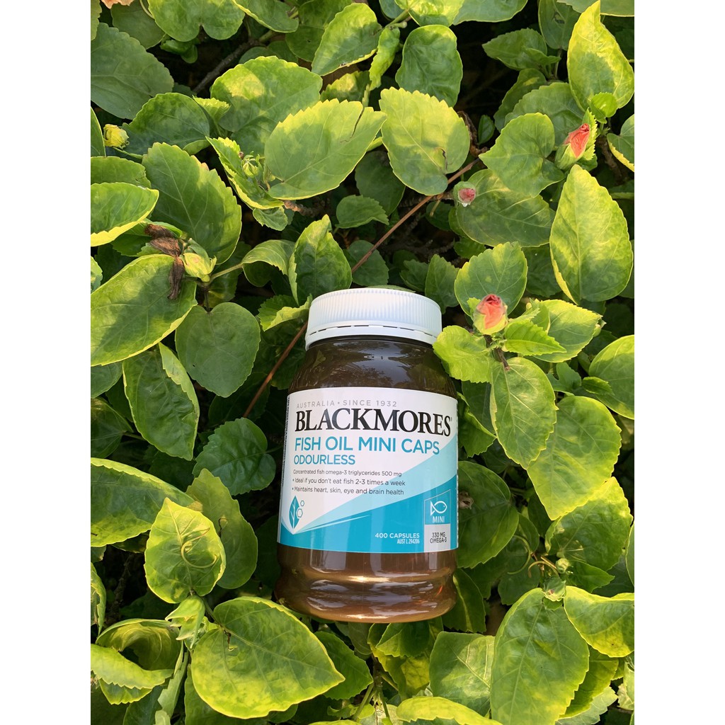 Odourless Fish Oil 1000mg Blackmores Úc, bổ sung omega 3 tốt cho mắt, tim, não