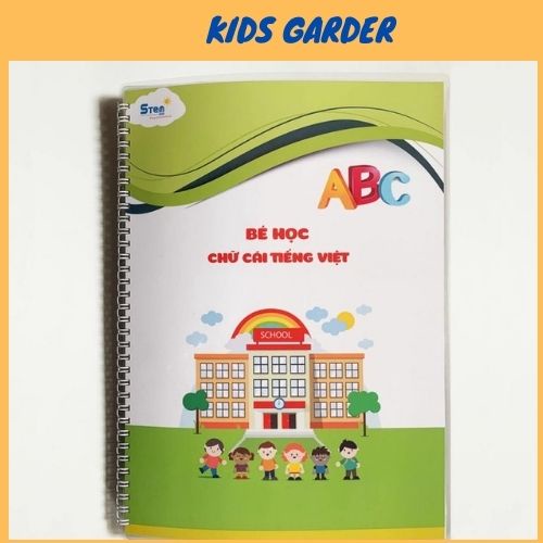Bộ Học Liệu Bóc Dán ❤️ Học Liệu Chữ Cái Tiếng Việt Cho Bé Từ 2-5 Tuổi (Khổ A4 Gồm 29 Chữ Cái Và 11 Phụ Âm Ghép)