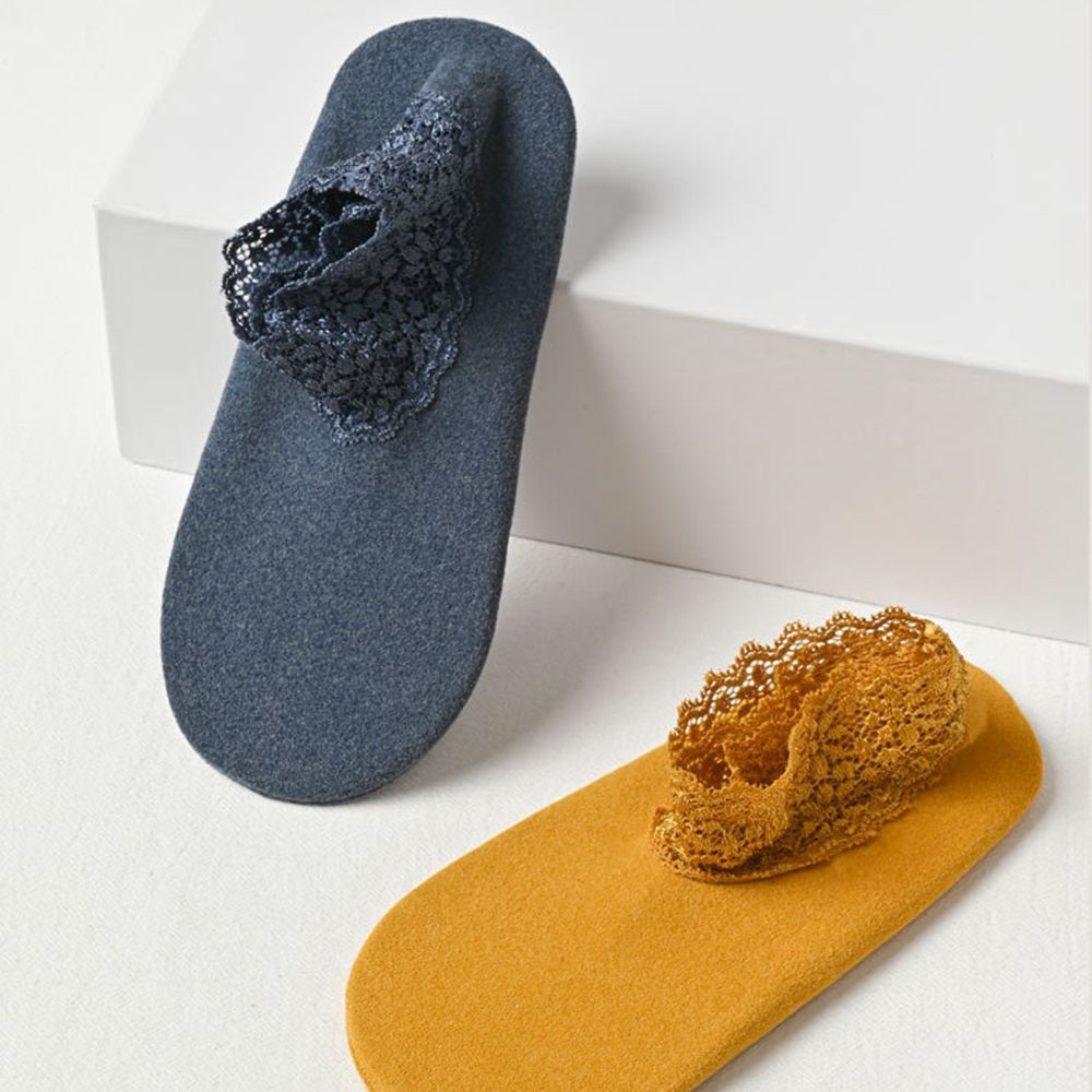 Vớ nhung phối ren dày dặn giữ ấm chống trượt MIHAN1